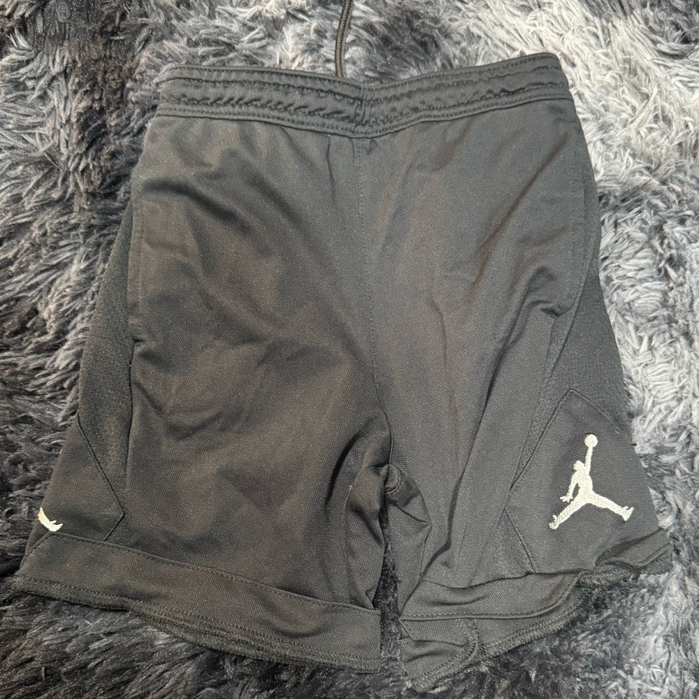 Jordan Kids Black Shorts with White Logo